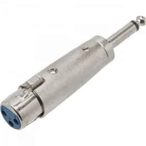 Adaptador P10 Mono X Xlr Cannon Fêmea Metal Storm ADAP0028 Prata