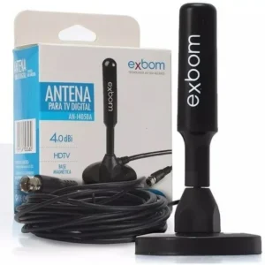 Antena Hdtv Digital Base Magnetica Cabo 3m Lehmox LEY-56