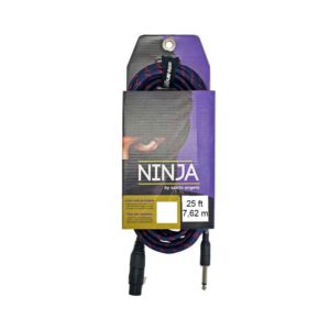 Cabo de Microfone Ninja P10/xlr F. 20ft 6,10m Pt 0,20 Mm