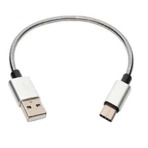 Cabo USB Curto Turbo Hrebos V8 20cm Flat HS-201