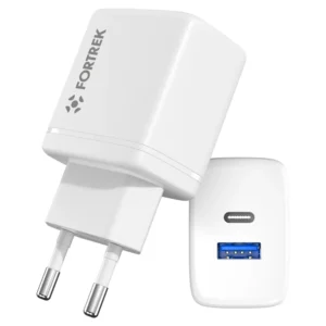 Carregador Universal Dual Usb-c e Usb-a Fortrek Fk 110b