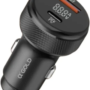 Carregador Veicular a Gold Turbo 60W 1USB+1USB-C 9.1a Tipo-c CJ12-3/C-TIPO-C