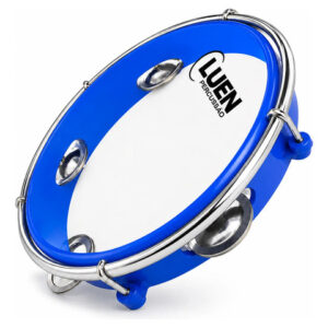 Pandeiro 08" Pele Cristal Junior Azul Luen