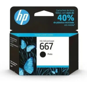Cartucho Original HP 667 Preto 2,0ml