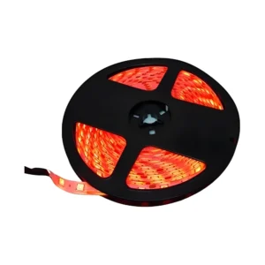 Fita de LED Vermelho Neon 3528 Prova Dagua 5m Saida 12V (5.5x2,1mm) 2A S/fonte 2835-11