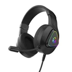 Headset Gamer Pcyes Deffy Black Vulcan, USB, Driver 50mm, RGB, Microfone Omnidirecional – HGDF50BV