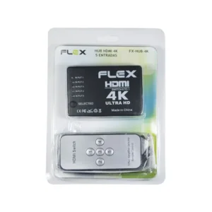 HDMI Switch 5 em 1 4k Ultra Hd/com Controle/