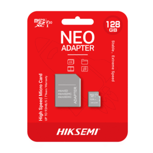 Cartão de Memória MicroSD Hiksemi 128GB com Adaptador – HS-TF-C1