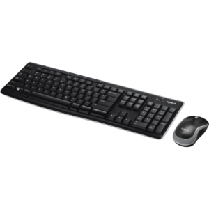 Kit Teclado e Mouse Sem Fio Logitech MK270 Preto