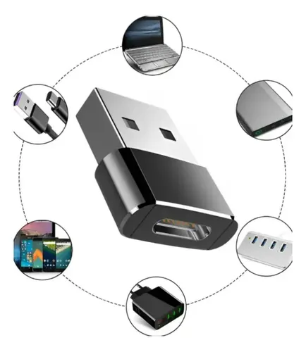 Adaptador Conversor OTG 3.0 Tipo C Femea X USB Macho Shinka AT-TPC-USB/3.0