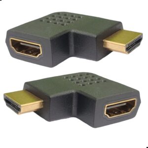 Adaptador HDMI em L Macho-femea Esquerda