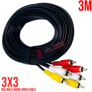 Cabo 3 + 3 Rca 3m Lelong LE-1013T