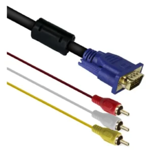 Cabo 3 Rca Macho X 1 VGA Macho 1.5 Metros