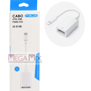 Cabo Adaptador OTG USB Femea X Iphone It-blue LE-0158