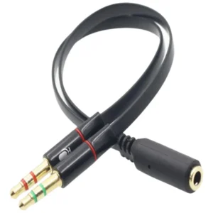 Cabo Adaptador para Fone 1 P2 Femea X 2 P2 Macho MB71163