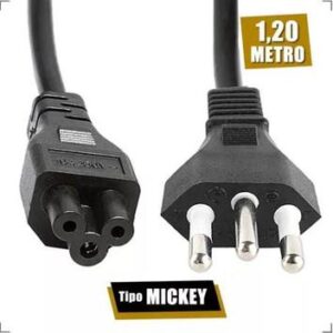 Cabo de Força Tripolar Kapbom 1.2m 3x0.75mm 10A 250V KAP-392 Mickey
