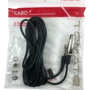Cabo P10 X Xlr (cannon) para Microfone 5m Profissional Tomate MCB-015