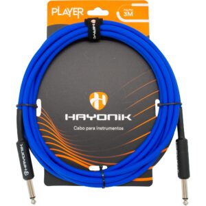 Cabo para Instrumentos P10 3m Hayonik Azul