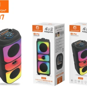 Caixa de Som Bluetooth 20W RGB Hmaston QS07