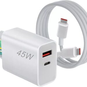 Carregador de Celular Tipo-c Turbo 45W Lehmox Usb+usb-c LE-407+C