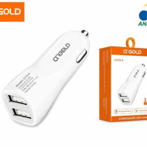 Carregador Veicular 2usb 4.1a a Gold CJ10-4