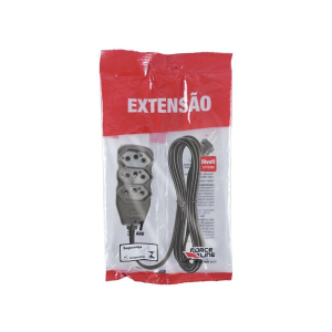 Extensao de 3 Tomadas Bivolt 10A 1m Jetcon EX3FL