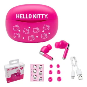 Fone de Ouvido Bluetooth Letron Hello Kitty Rosa
