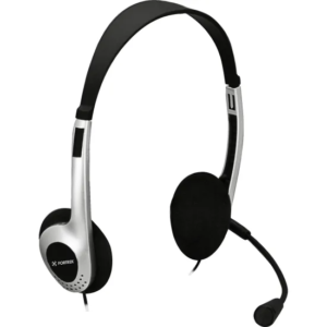 Fone de Ouvido Fortrek HBL101 Multimídia Prata/preto