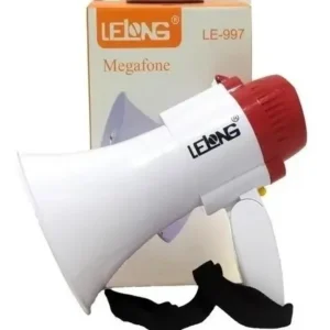 Megafone Recarregavel Gravador e Reprodutor Lelong LE-997