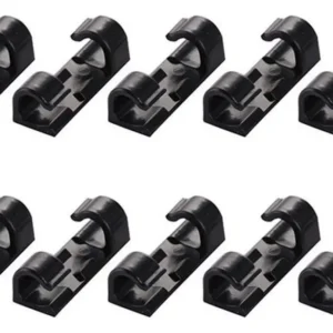 Organizador de Cabos Tipo Grampo 20un Fita Dupla Face 3m