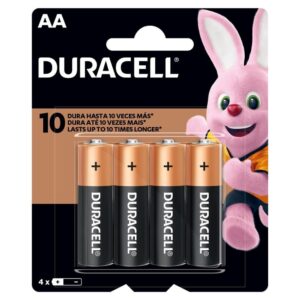 Pilha Alcalina Aa com 4 Duracel