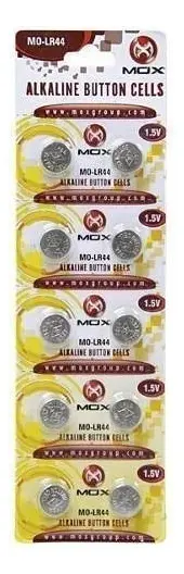 Pilha Bateria Botão LR44 1.5v Blister Mox – MO-LR44