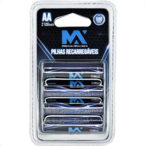 Pilha Maxmidia Aa C/4un MAX-UM-3AA