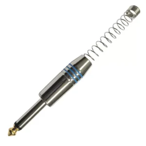 Plug P10 Mono Metal Storm com Mola Gold – Azul – Unidade