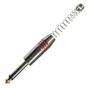 Plug P10 Mono Metal Storm com Mola Gold – Vermelho – Unidade