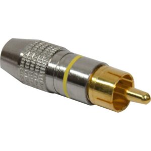 Plug Rca Metal Storm Amarelo