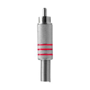 Plug Rca Metal Storm Vermelho
