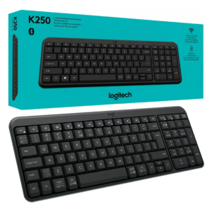 Teclado Logitech K250 sem Fio Bluetooth ABNT2 Grafite – 920-013448