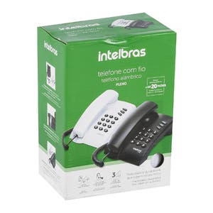 Telefone Intelbras C/fio Cinza S/chave 4080055