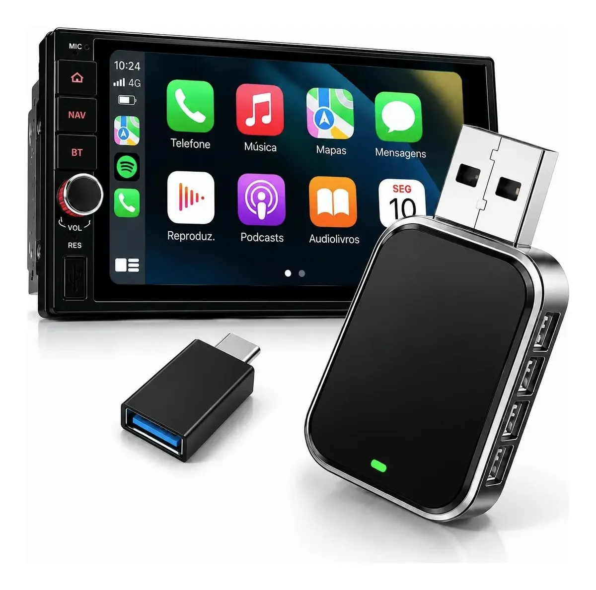 Adaptador Carplay Hmaston sem Fio CZ02