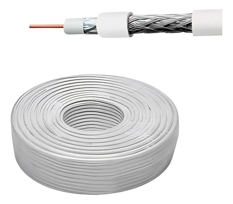 Cabo Coaxial RGC-59 67% 100m Branco -