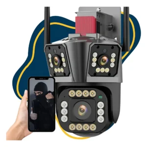 Camera de Seguranca WI-FI Tripla Lente Lelong SC-B61