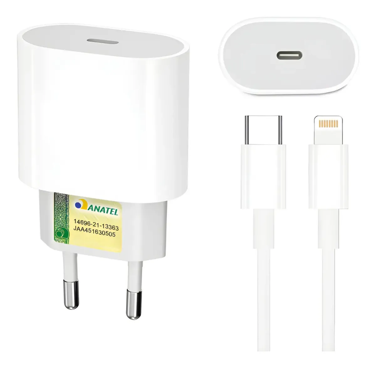 Carregador 30W com Cabo Tipo C para Lightning Iphone CB17