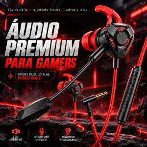 Fone de Ouvido Gamer com Microfone Lelong LE-0271