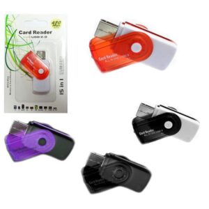 Leitor de Cartão de Memória USB 15 em 1 SD Tf Minisd M2 Ms Mmc Micrommc Xd Rsmmc Ms PRO