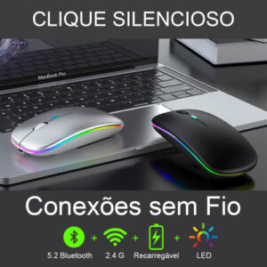Mouse sem Fio Bluetooth Recarregavel Bmax BM-615