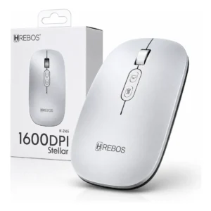 Mouse sem Fio e Bluetooth Recarregável 1600dpi Hrebos IF-216S Stellar