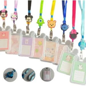 Porta Cracha Retratil Infantil