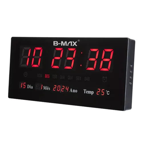 Relogio Despertador Digital de Mesa Bmax BM-R802